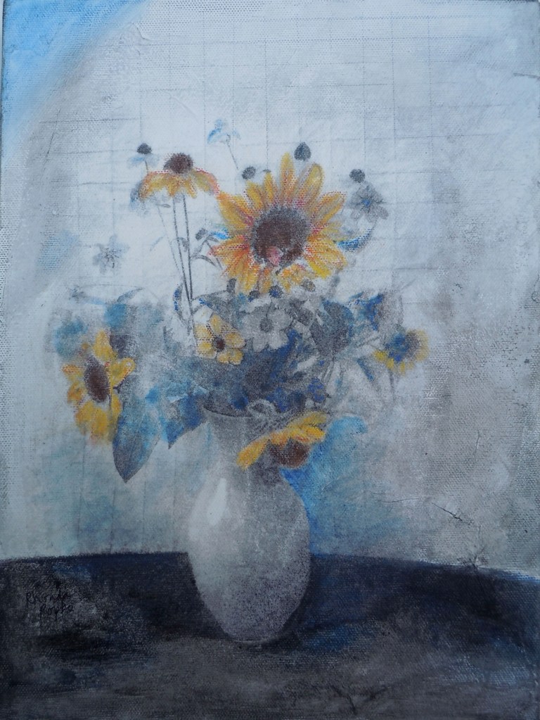 photo transfer and acrylic